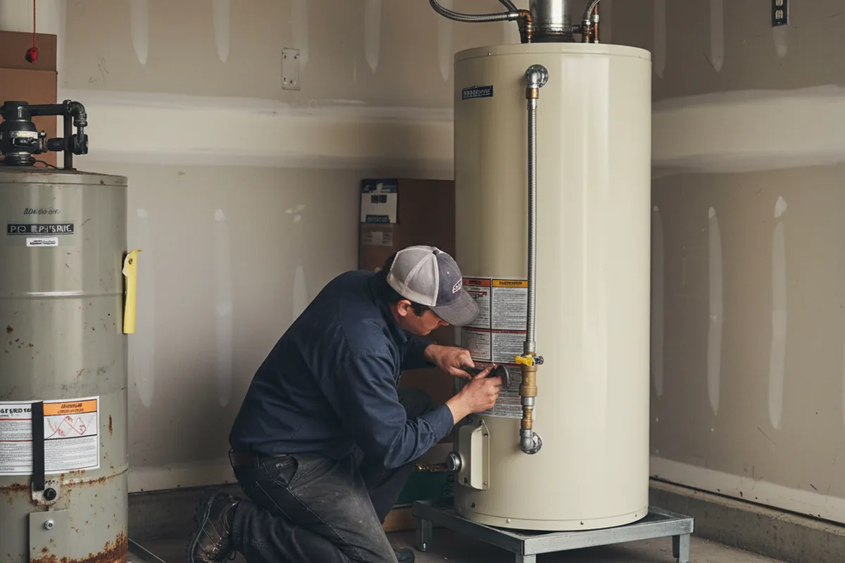 Water heater and shutoff valve replacement in Whaleyville